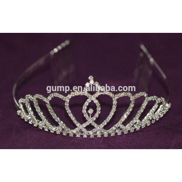 Mulheres elegantes coroa de cristal tiara casamento headwear acessórios de noiva do cabelo